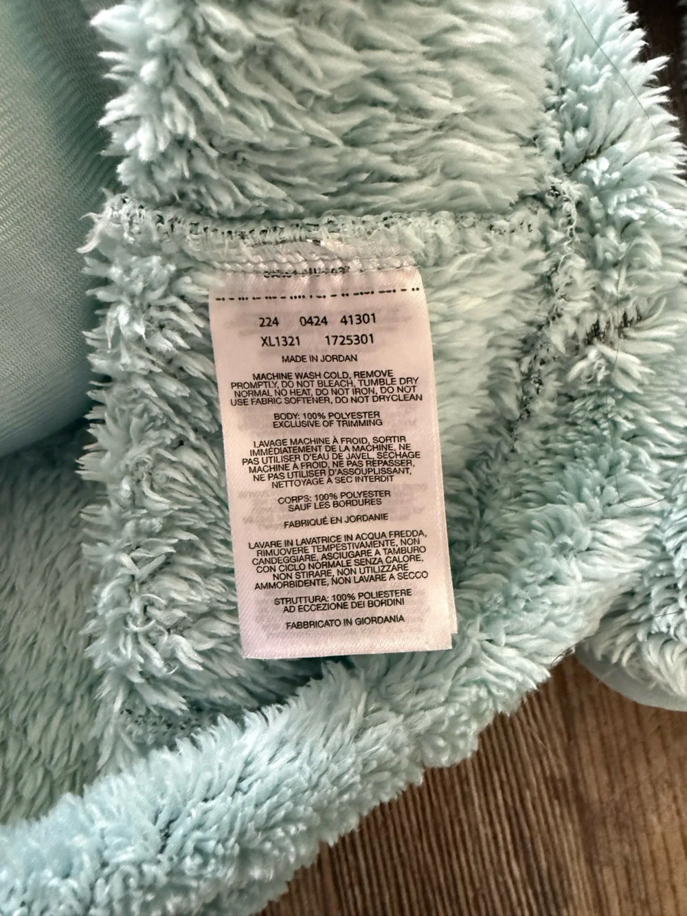 Columbia Light Mint Green Sherpa Fireside II Full Zip Sherpa Fleece Jacket SZ L - Picture 9 of 12